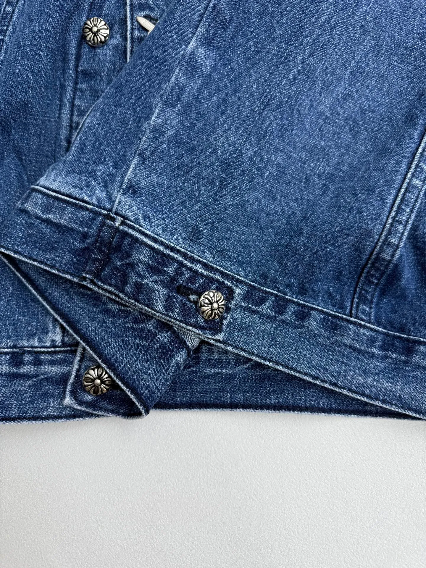 P550 Chrome Hearts washed denim denim jacket S/M/L/XL